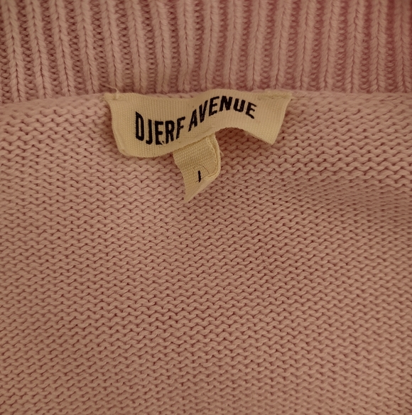 DJerf Avenue V-neck Sweater Lilac Organic Cotton Sweater - Picture 6 of 8